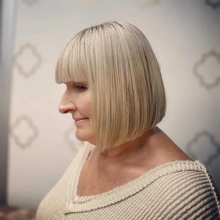 Sassy-bob-haircuts-for-senior-ladies-blunt-cut-with-bangs