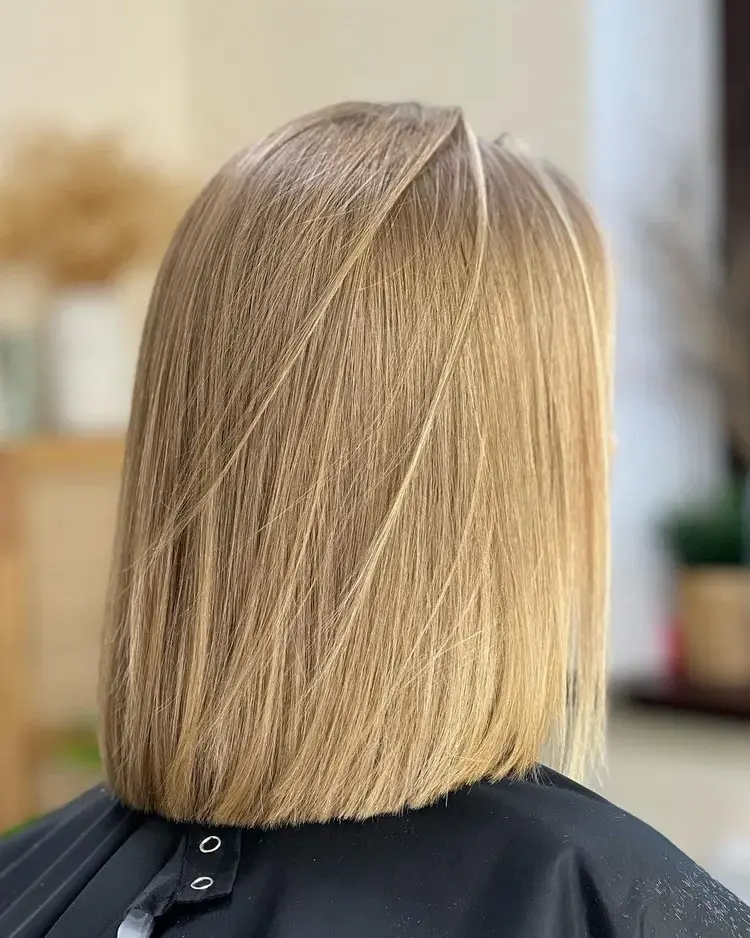 Shoulder length blunt bob blonde short hair ideas trends