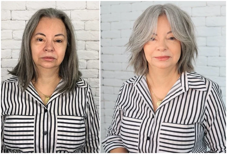 The-Bob-with-Curtain-Bangs-is-a-modern-short-hair-style-for-grey-hair-about-60