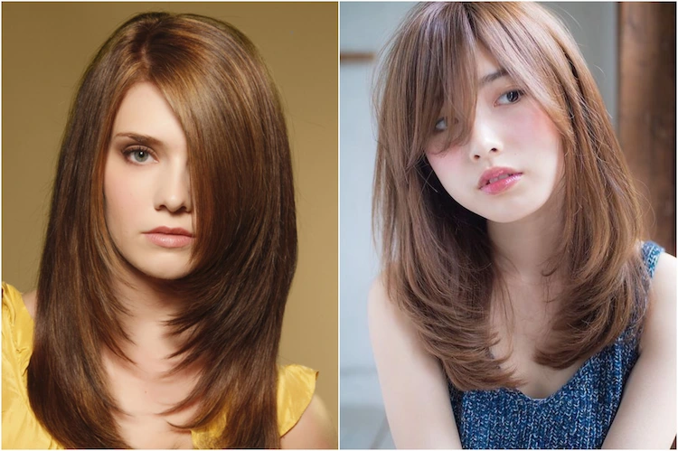 Image of C cut hairstyle for long hair layers