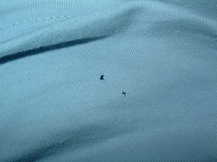 Why little holes appear in clothes