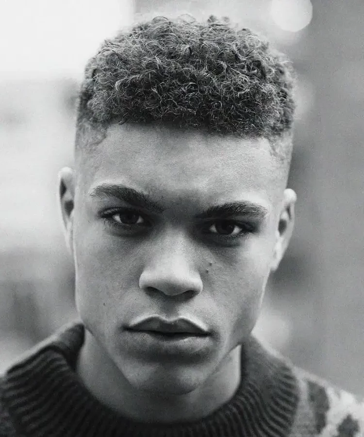 afro vintage high cut men 2023 hairstyle trends