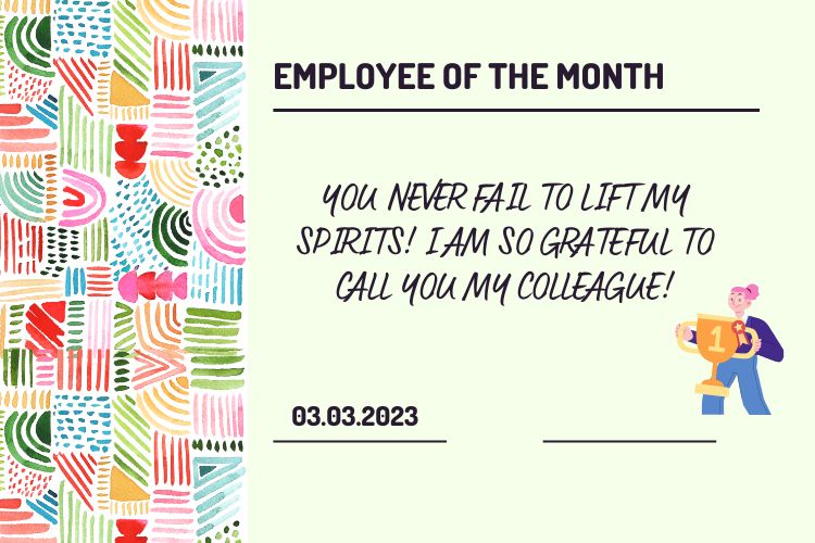certificate to send out to your colleagues employee appreciation day 2023 thank you note