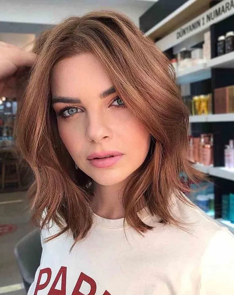 The Long Bob 2023 Which Style Would Best Suit You 17 Trendy Takes To   Cute Brunette Lob With Choppy Layers 2023.webp