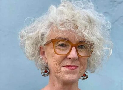 elegant French bob for older women
