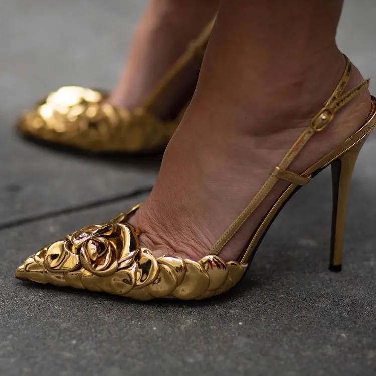 gold stilettos for women over 50 heels fashion trends