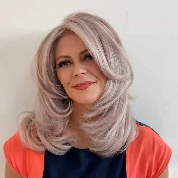 hairstyles for grey hair over 50 women haircut trends medium length