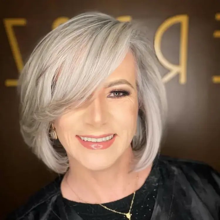 hairstyles for short gray hair 2023 easy to maintain style ideas haircut women over 50
