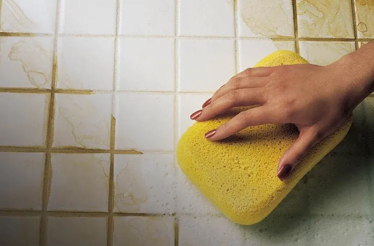 how to clean grout on tile floor most effectively