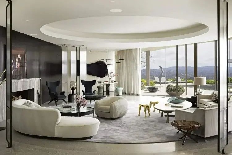 how to decorate a round living room space interior design 2023 trends furniture