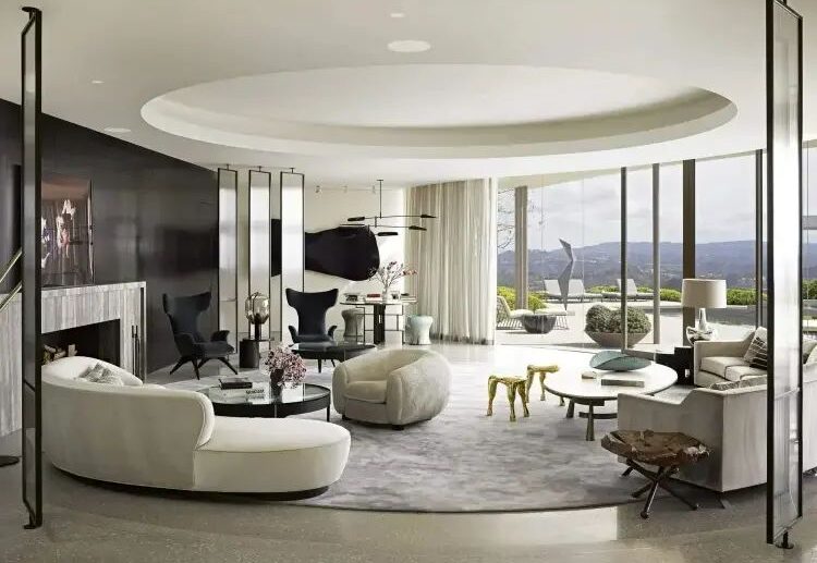 how to decorate a round living room space interior design 2023 trends furniture