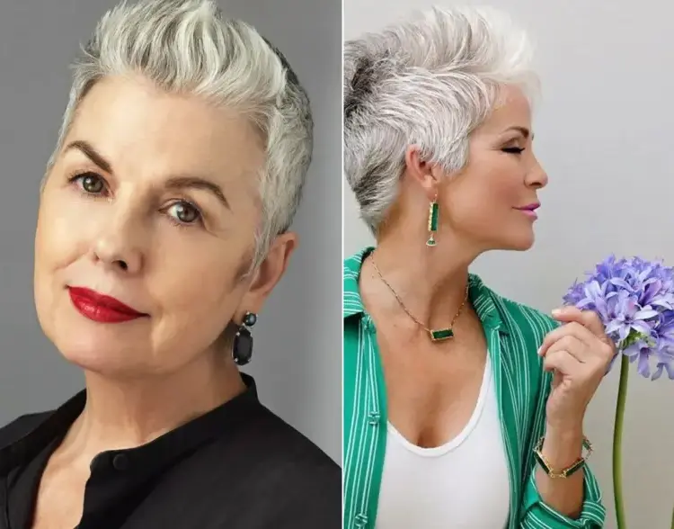 how to do my pixie haircut hairstyles ideas trends 2023 gray hair women over 50