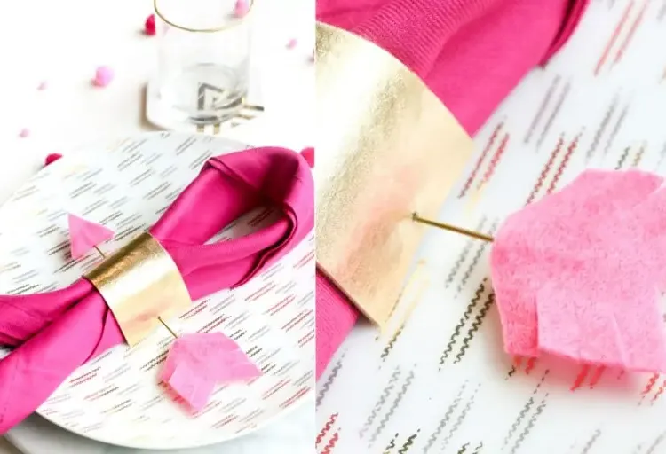 how to make Valentine's Day table decorations