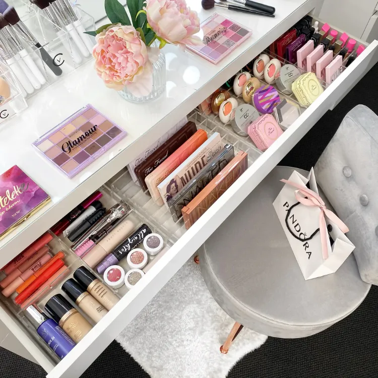organize your makeup at home Marie Kondo tips