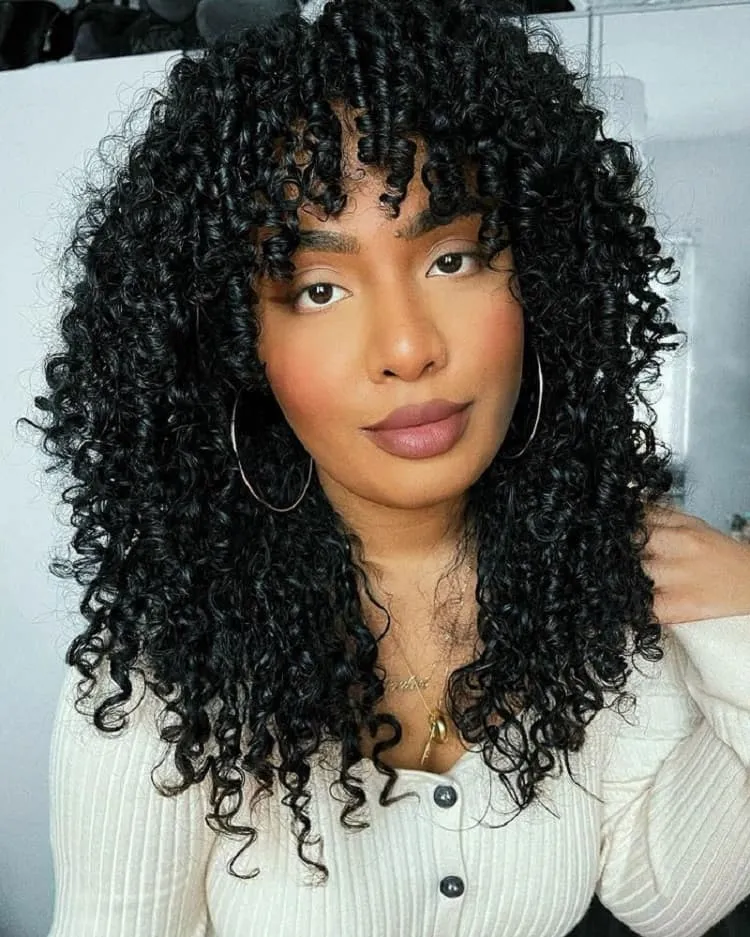 How to choose bangs for curly hair? 15 trendy hairstyles with bangs to try  for your curled locks