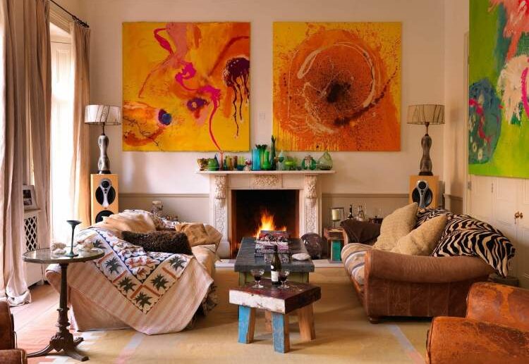 maximalism interior design combination of colors in interior is important main predominant color