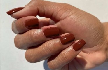 nail polish idea dark brown