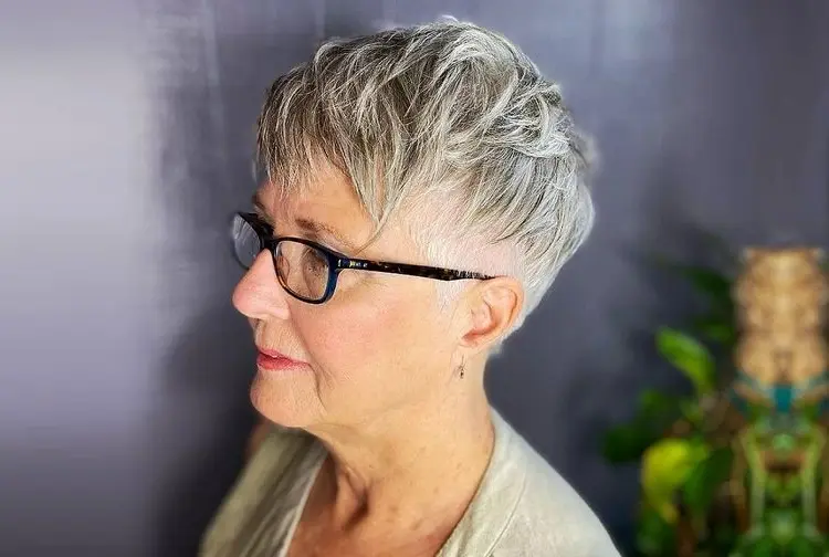 pixie haircut for gray hair women over 70 hairstyle ideas