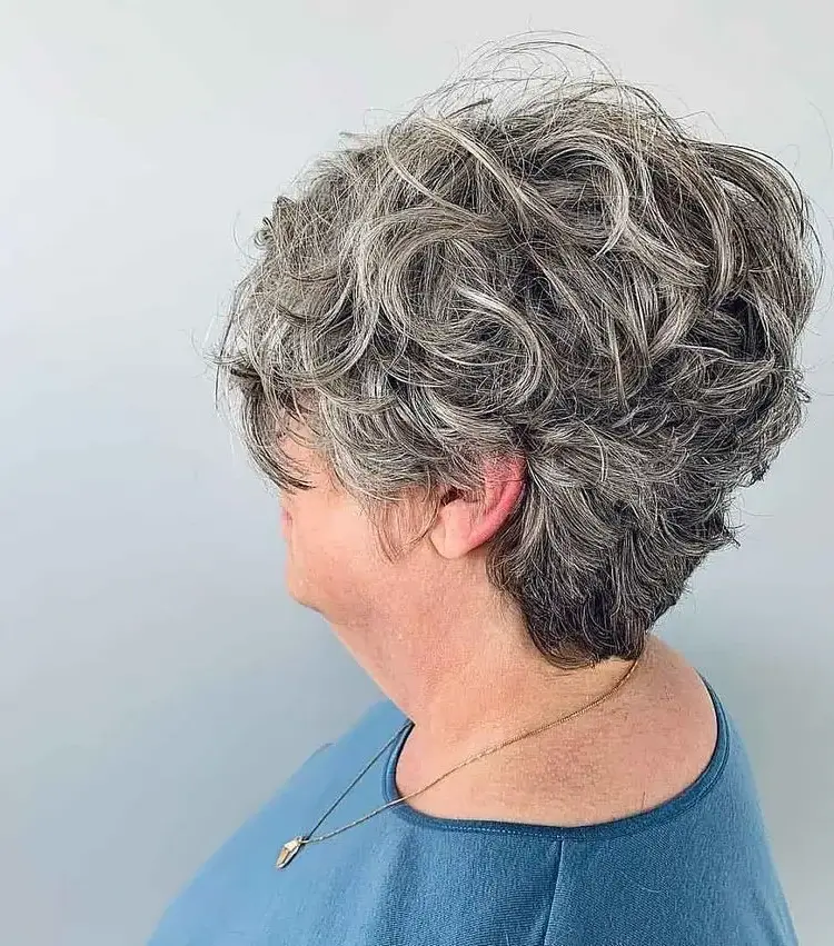 pixie haircuts for women over 70 with curly hair in 2023
