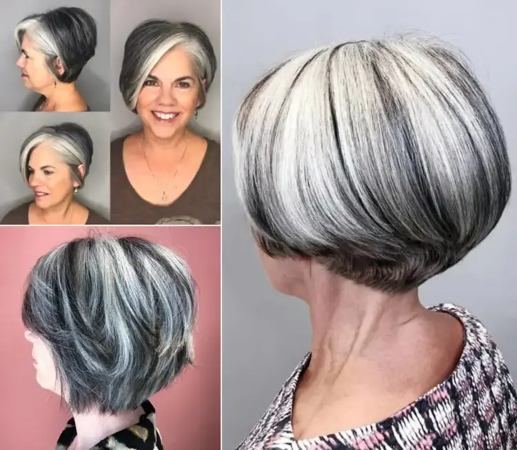 salt and pepper hairstyle colors women over 60 hair trends