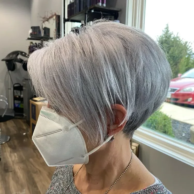 short Bob hairstyles thick hair short hairstyles for grey hair women over 60