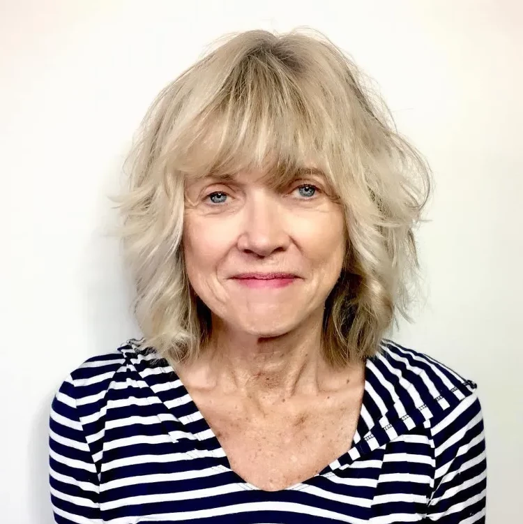 short layered hairstyles with bangs women over 60