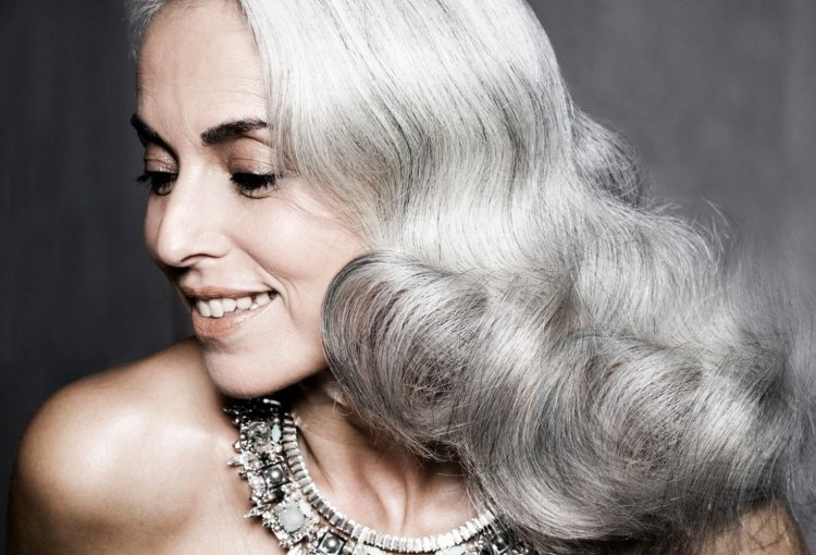 specialized spray for gray hair