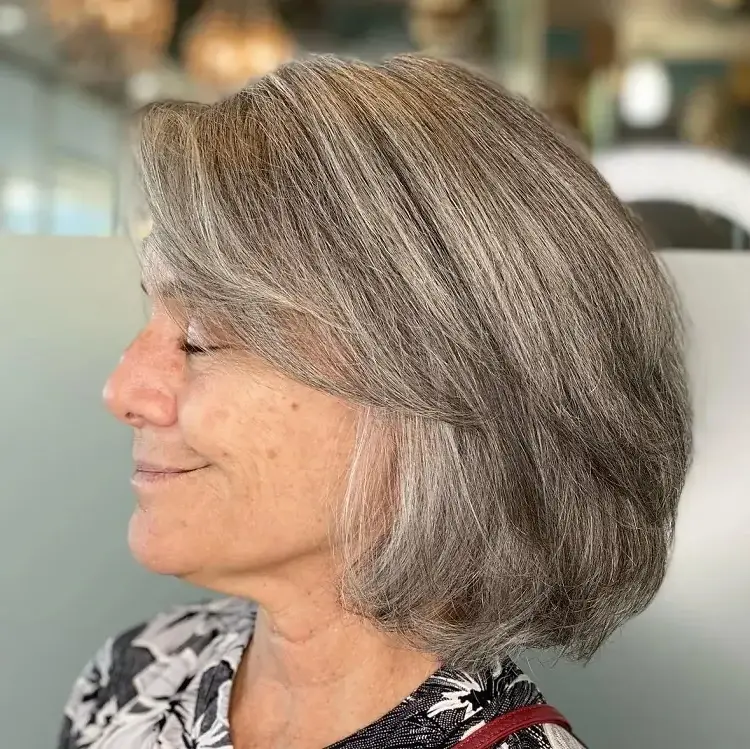 square bob haircut for women over 70