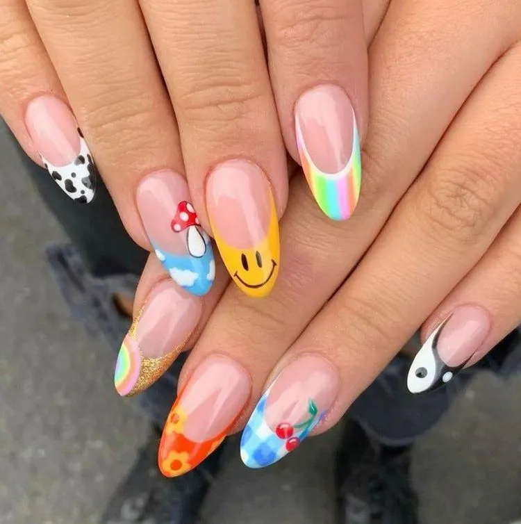 the best mix and match nails ideas how to combine colors and patterns