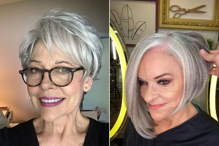 trendy asymmetrical hairstyles for women over 60 haircuts