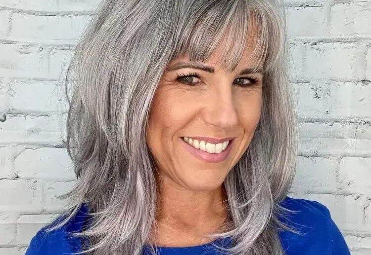 trendy shades for a cool look classic salt and pepper hair color for younger and older women