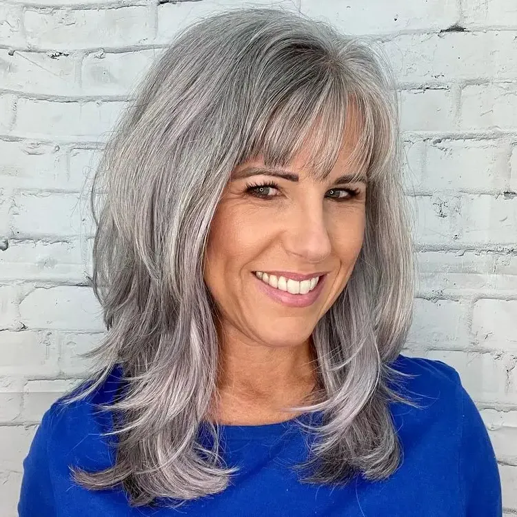 trendy shades for a cool look classic salt and pepper hair color for younger and older women