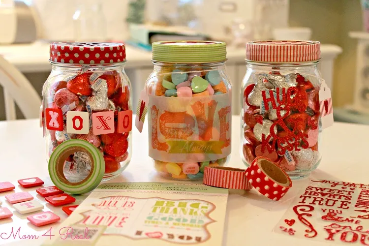 handmade present with jars