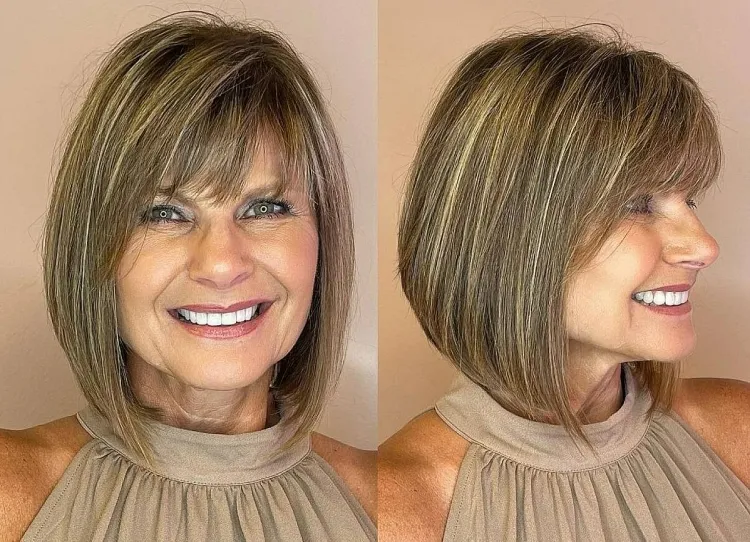 what bangs for women of 60 years to make wrinkles less visible bob hairstyle