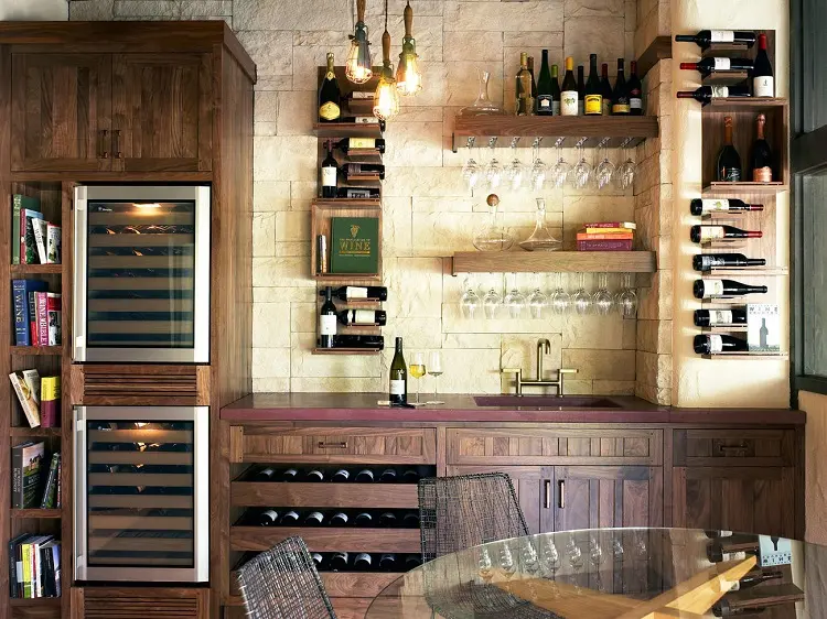 wine bar at home ideas storage interior design