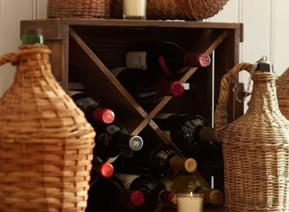 wine storage ideas wooden cabinet merlot interior design