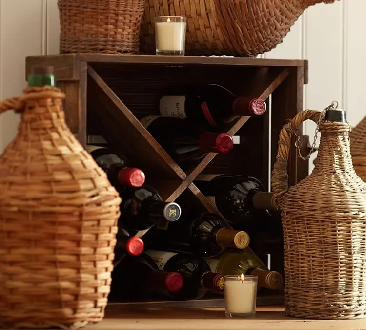 wine storage ideas wooden cabinet merlot interior design