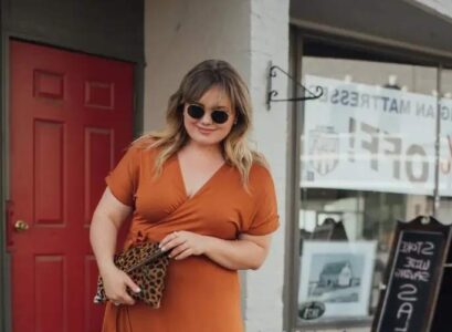 wrap dresses conceal the belly and conjure up slim silhouette
