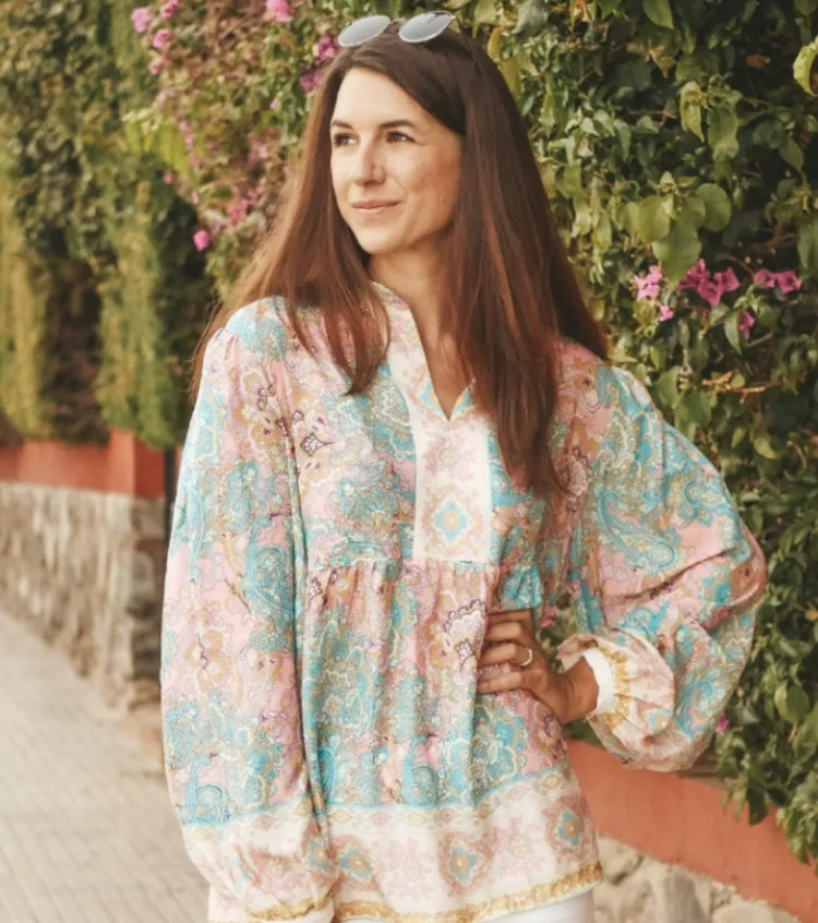 Boho Style Tunics Tops and Shirts for older ladies