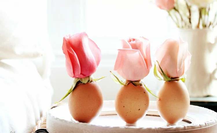 easy diy easter decorations ideas egg pot for flowers
