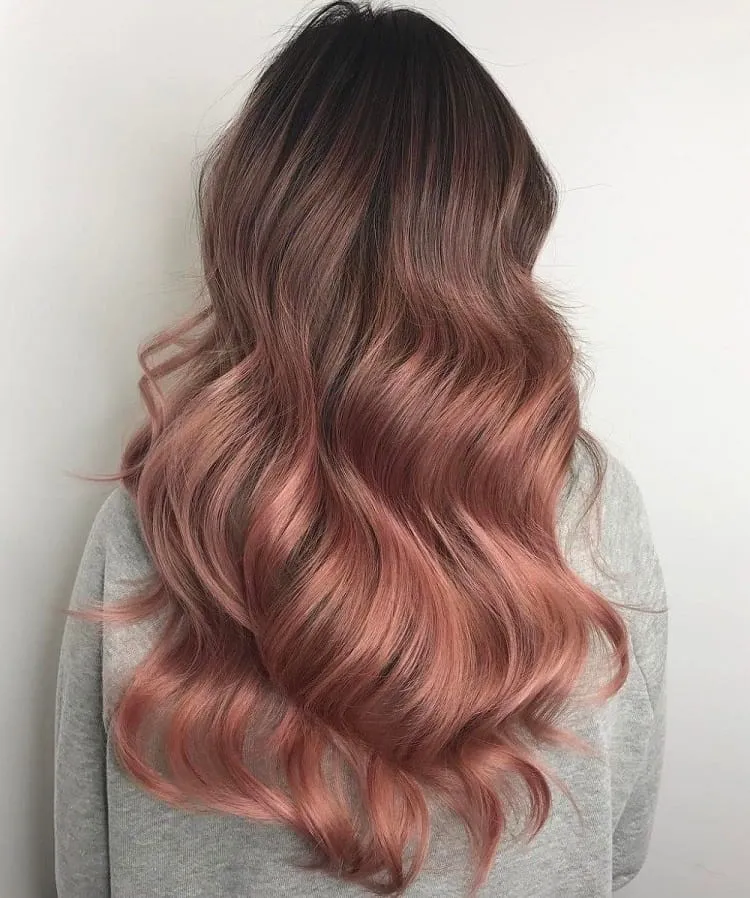 Is balayage out of style 2023_rose gold hair
