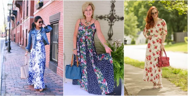 Maxi Dresses with Floral Print