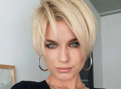 short trendy spring hairstyles 2023 blond bob hair 1