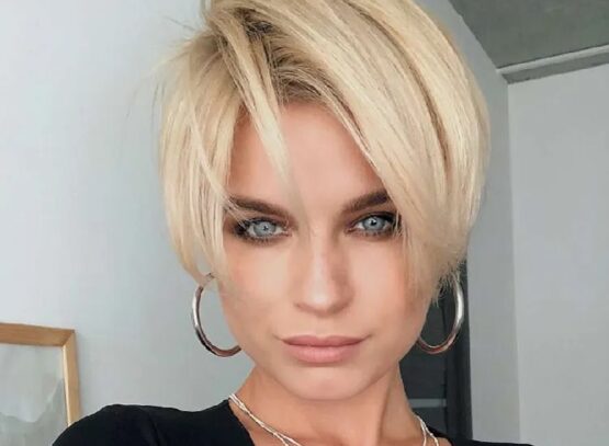 short trendy spring hairstyles 2023 blond bob hair 1