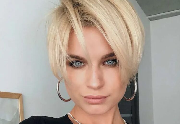 short trendy spring hairstyles 2023 blond bob hair 1