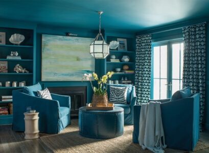 Teal colour carpet drenched 2023