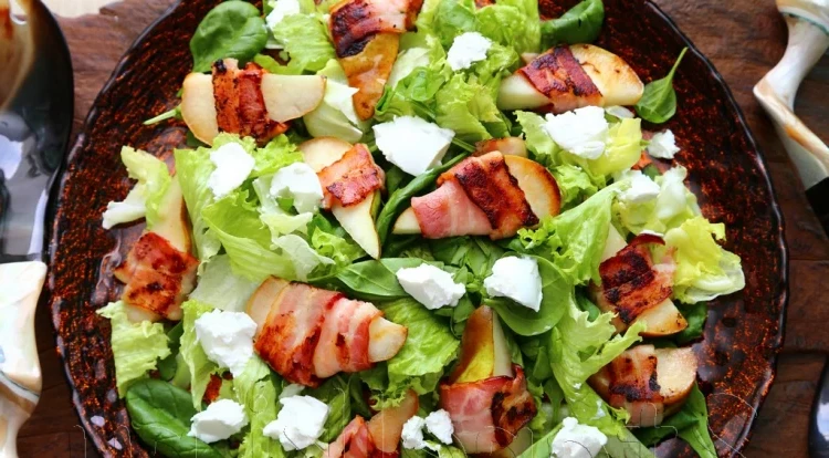 St. Patrick's Day dinner apple bacon lettuce Irish salad delicious recipe idea