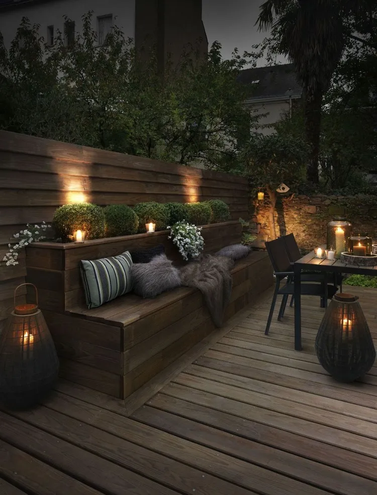 backyard ideas ambient lighting easy design solutions cozy atmosphere