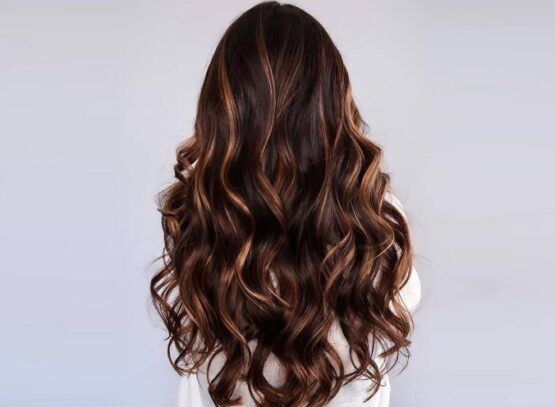 best highlights for black hair trend 2023 caramel highlights on black hair