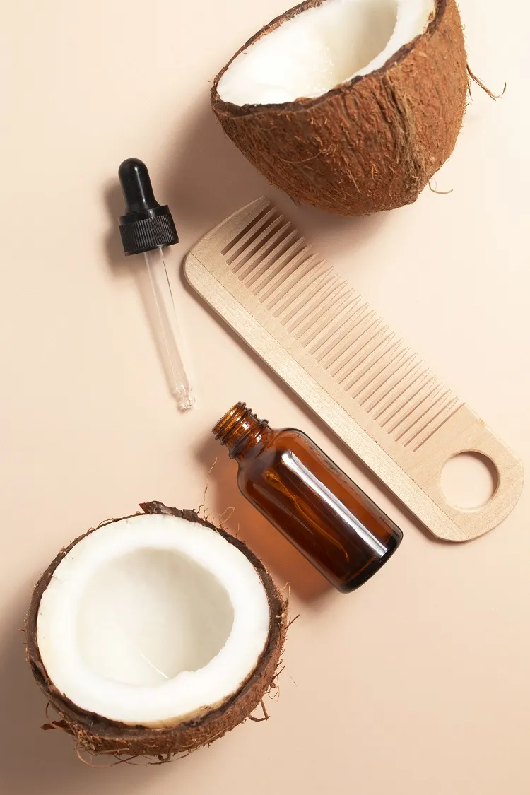 bottle coconut oil hair benefits